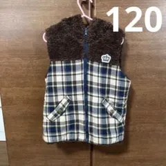 BABYDOLL フリースベスト チェック柄