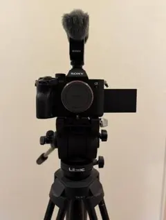 動画撮影３点セット カメラ ショットガンマイク ビデオ三脚のサムネイル
