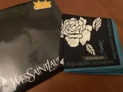 【新品】イヴ・サンローラン　バラハンカチ