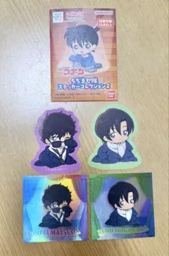 名探偵コナン ちぢませ隊 ステッカー 萩原研二、松田陣平