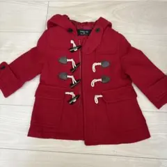 COMME CA ISM ダッフルコート レッド 90