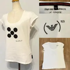 EMPORIO ARMANI エンポリオアルマーニ　半袖カットソー　ロゴ　L