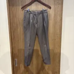 ENFOLDテーパードパンツ グレー