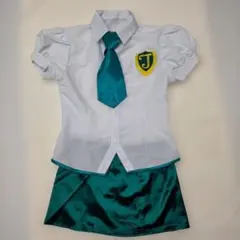制服コスプレ衣装 白・グリーン