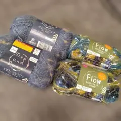 DAISO 毛糸 Nep and Lame & Flow 4玉セット