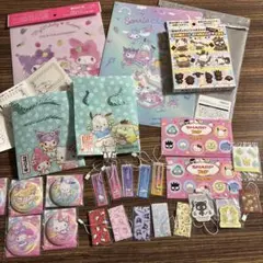 サンリオ　ノベルティ　クリアファイル　シール　セブンイレブン限定缶ミラー