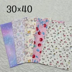 ランチョンマット 30×40 5枚セット　女の子用　ユニコーン　チェリー他