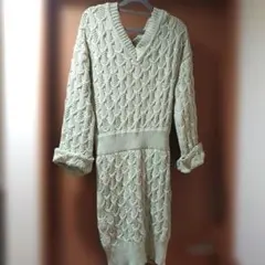 snidel ケーブル編みロングニットワンピース