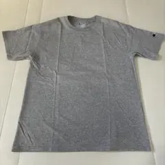 チャンピオン 半袖 Tシャツ ワンポイント ロゴ 刺繍 グレー