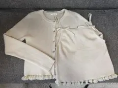 【2点セット】ブークレシアーフリルカーデ・キャミ
