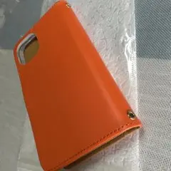 オレンジ 手帳型ケース iPhone14用