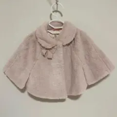 KUMIKYOKU ピンク ファーコート ポンチョ