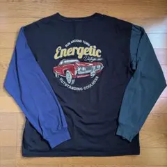 ライトオン ヴィンテージカー刺繍 長袖Tシャツ