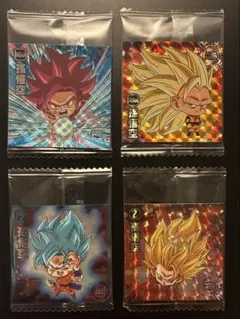 ドラゴンボールシールウエハース　孫悟空4枚セット