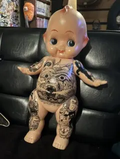 刺青キューピー ソフビ 妖怪 ゲゲゲ　45センチ