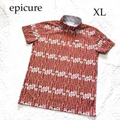 【大きいサイズXL】epicureエピキュール 赤系総ロゴ半袖ウェア　レディース