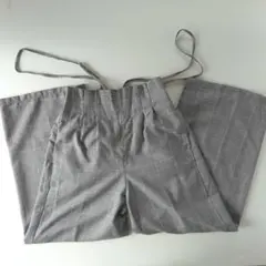 GLOBAL WORK チェックパンツ サスペンダー付き 150cm