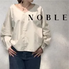 NOBLE ノーブル カーブスリーブブラウス sizeF フレームワークス日本製のサムネイル