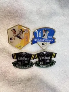 ソフトバンク 選手バッジセット