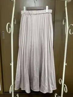 No.235 ピンク プリーツロングスカート