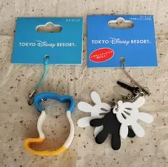 セール！　ディズニー ドナルド ラバーストラップ　ミッキー ハンドストラップ