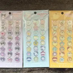 サンリオおはじきふうシール 24ピース クロミ、シナモン、ぷりん