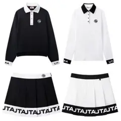 訳あり　新品　UTAA　ユタ　ゴルフ　トップス＆スカートセット　ブラック　Ｌ