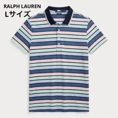 RALPH LAUREN ボーダーポロシャツ 柄 半袖ポロシャツ
