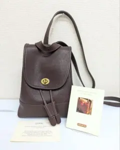 COACH リュック バックパック オールレザー オールドコーチ