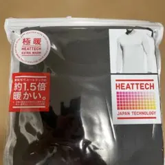 極暖　HEATTECH エクストラウォーム クルーネックT Mサイズ ブラック