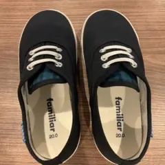 【中古】familiar　シューズ　キッズ　20CM　D-1222