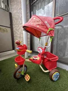 美品】三輪車 それいけ！アンパンマンデラックス Ⅱ 説明書付き 送料