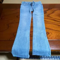 値下げ　moussyフレアジーンズ　古着