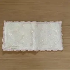 PIERRE BALMAIN レース花柄刺繍ハンカチ