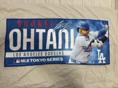 ドジャース 大谷翔平 MLB TOKYO 東京シリーズ フェイスタオル　開幕戦のサムネイル