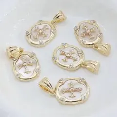 【 No.24 ネックレス トップのみ 十字架 K14 金メッキ 】★