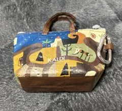 カルディ 伝説柄 カラビナ付き ミニバッグ KALDI 新品 ポーチ