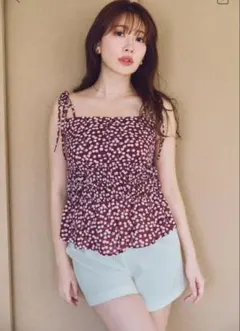 Cherry Pattern Strap Top cherry Mのサムネイル
