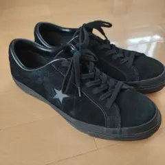 【稀少・美品】CONVERSE ONE STAR J SUEDE オールブラック