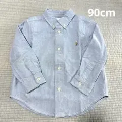 ラルフローレン24m 90cm 水色　長袖シャツ