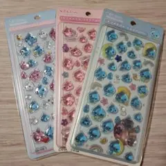 ◎しずくちゃん◎3Dステッカーボンボンぷくぷく立体ドロップふうシール3枚