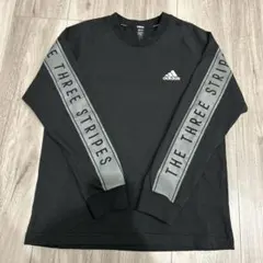 adidas 長袖カットソー ブラック 150cm