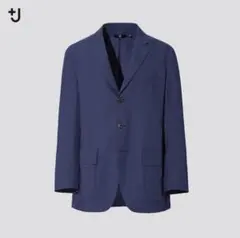 【新品タグ付】ユニクロ+J 21SSオーバーサイズジャケット　ネイビー