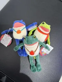 おとぼけケロピョン　ぬいぐるみマスコット3個セット