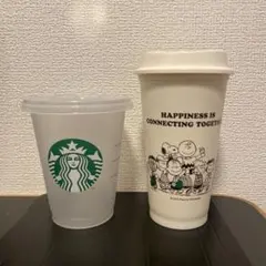 Starbucks Peanuts リユーザブルカップ2点セット