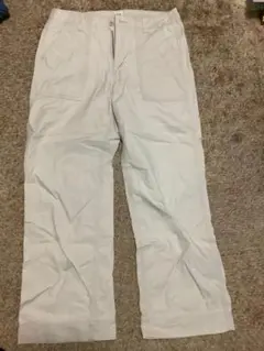 GAP 薄いベージュ　ワーク　ワイドパンツ　ポケット付き　Lサイズ　L Lサイズ