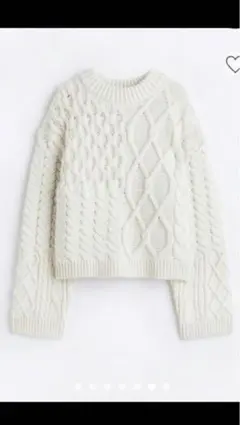 H＆M ケーブルニットセーター
