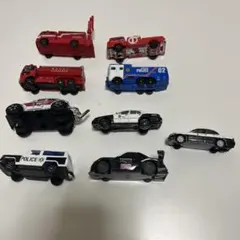トミカ ミニカー 9台セット　緊急車両セット　パトカー　消防車