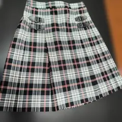 COMME CA DU MODE チェック柄フレアスカート