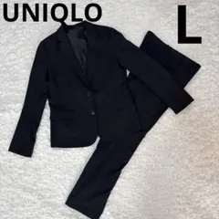 UNIQLO パンツスーツ ブラック サイズLセットアップユニクロ